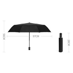 Parapluie de voyage moderne personnalisé anti-UV, pliant en trois sections, entièrement automatique, imperméable, coupe-vent, en alliage d'aluminium à 8 baleines – Offre Spéciale - Product Image 6