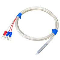 Sensor de temperatura del suelo anticorrosión Pt100 resistente al agua PTFE ácido alcalino