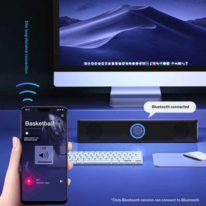 Barra de Sonido con Cable Bluetooth, Altavoz para el Hogar y Escritorio, Altavoz Estéreo con Bajos Dobles para Computadora - Product Image 3