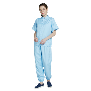 Uniformi riutilizzabili H-1106WF da camera bianca manica corta e lunga per gli <span class=keywords><strong>operai</strong></span> delle fabbriche alimentari e mulini indumenti <span class=keywords><strong>di</strong></span> sicurezza - Product Image 3