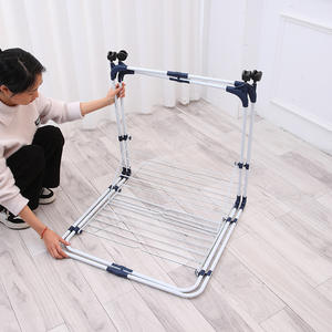 מכירות סיטונאיות בסגנון בריטי סגנון רב תכליתי מתכת מתקפל בגדים לייבוש מתלה מקורה מגבת חיצונית - Product Image 3