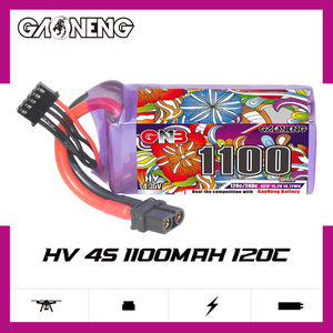 GAONENG GNB 4S 1100MAH 15.2V 120C XT60 HV Tegangan Tinggi LiHV RC LiPo Baterai Ukuran 90Mm Hingga 150Mm Brushless Drones LongRange FPV - Product Image 2