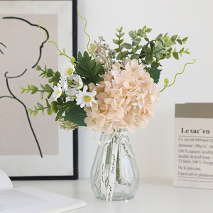 Ramo de Hortensias Qilan, Flores de Seda Plástica de Alta Simulación, Decoración Moderna para el Hogar, Accesorios para Bodas - Product Image 3