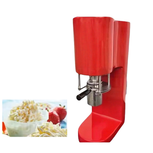 Machine à glaces et sorbets professionnelle de comptoir, en acier inoxydable, pour la préparation de gelato et de crème glacée en forme de spaghetti et de pâtes, pour usage en restaurant. - Product Image 2