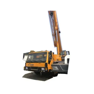second hand 50 tons truck cranes Large factories Walking with load for sale cheap price