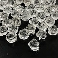 Perles de pierres précieuses naturelles sculptées en forme de rose, multicolores, 8 mm-12 mm, pierres en vrac pour la fabrication de bijoux