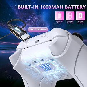 Weiya <b>Wireless</b> Gamepad for <b>PC</b> With 7-Color RGB Lighting Dual Vibration 1000mAh Battery 2.4GHz for <b>Pc</b> <b>Wireless</b> Controller - Product Image 3