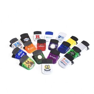 Aimant de réfrigérateur en plastique en forme de U avec logo personnalisé, grand format, cadeaux promotionnels pour entreprises, clip magnétique pour mémos de bureau - Product Image 2