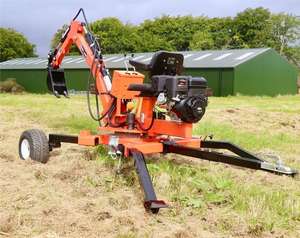 Zware Backhoe 13. 5pk/15pk Benzinemotor Landbouwgrond Bouwplaats Huishoudelijke Minigraafmachine - Product Image 5