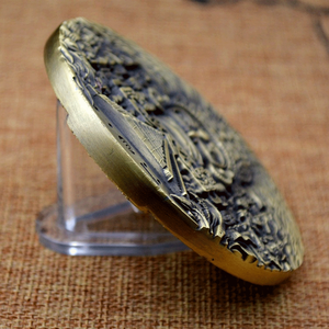 Promosyon metal el sanatları hediyeler çinko alaşım 3d kabartmalı antika pirinç özel meydanı hatıra sikke - Product Image 6