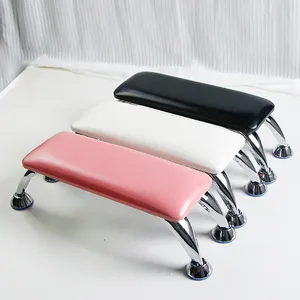 Luxury Black Leather Manicure Table Hand Rest Pillow Comfortable Cushion For Nail Art Sustainable Feature For Nail Salons