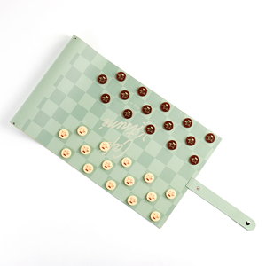 Tùy chỉnh PU da <span class=keywords><strong>2</strong></span>-in-1 du lịch backgammon CuộN cờ trò chơi thiết lập cho người lớn - Product Image 3