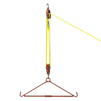 Système de gambrel de chasse haute capacité 500 LB avec palan à double poulie pour la chasse au cerf, accessoire extérieur durable et robuste