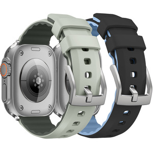 Correa deportiva de silicona para <span class=keywords><strong>Apple</strong></span> <span class=keywords><strong>Watch</strong></span> Band 44mm 45 41 40 49 42mm 38mm Pulsera de moda para IWatch Series Ultra 2 <span class=keywords><strong>SE</strong></span> 9 <span class=keywords><strong>8</strong></span> 7 6 5 4 3 - Product Image 1