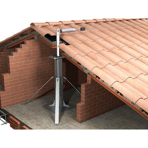 Support de base télescopique Rego en acier galvanisé pour lignes de vie Type C, 1000mm - Product Image 3