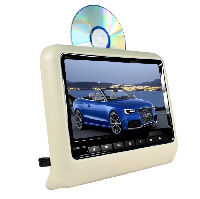 Monitor Sandaran Kepala Mobil 9 Inci, Kursi Belakang Tv untuk Pemutar <span class=keywords><strong>Dvd</strong></span> Mobil