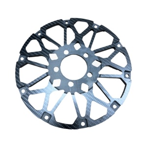 แผ่นคาร์บอนไฟเบอร์แบบกำหนดเอง 3K ลายธรรมดา งานกลึง CNC อุปกรณ์เสริมสำหรับโมเดล UAV รองรับการปรับแต่งแผนที่ - Product Image 3