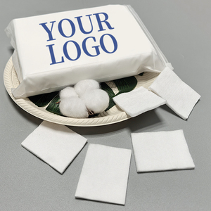 Dischetti di <span class=keywords><strong>Cotone</strong></span> Organico Biodegradabile a 3 Strati Premium per Viso/Unghie, 5x6cm, Quadrati, per Rimozione Trucco - Product Image 1