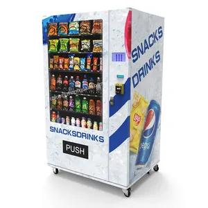 Venta de Alemania, máquina expendedora de bebidas frías personalizada automática gratuita de fábrica Zhongda, máquina expendedora de refrigerador