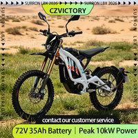 Moto électrique tout-terrain pour Light Bee X 72v 10000w Road Lbx 35ah, suspension intégrale, autonomie 100km, vitesse maximale >80km/h, en stock