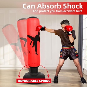 Saco de Boxeo Inflable de PVC de 160 cm para Entrenamiento de Niños, Juego de Boxeo en Interiores con Relleno de Agua y Aire - Product Image 3