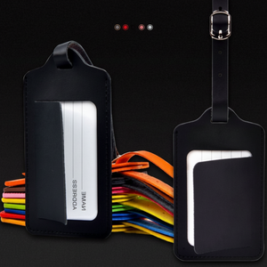 Targhetta per bagagli in pelle sintetica personalizzata targhetta con 10 colori per borsa da viaggio Golf Bag - Product Image 1