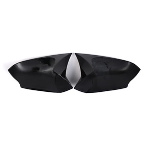 Rearview Mirror Housings Glossy Black <b>ABS</b> For 2009-2015 Renault Fluence Full Set - Product Image 2