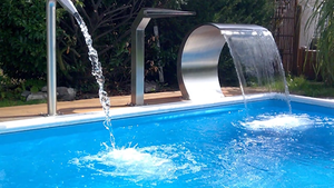 Cascade de massage pour <span class=keywords><strong>piscine</strong></span> et spa, cascade de douche en acier inoxydable utilisée, cascade de débordement - Product Image 2