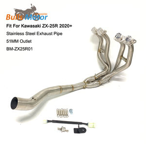 Tubo de Escape para <span class=keywords><strong>Kawasaki</strong></span> ZX25R ZX-25R 2020 2021 <span class=keywords><strong>2022</strong></span> 2023, Sistema de Escape para <span class=keywords><strong>Moto</strong></span>, Tubo Delantero, Exostos, Escapes - Product Image 2