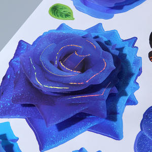 Autocollants muraux 3D à fleurs Autocollants pour portes <span class=keywords><strong>de</strong></span> réfrigérateur Décoration <span class=keywords><strong>de</strong></span> chambre d'adolescent Décoration murale esthétique Papier peint <span class=keywords><strong>Poster</strong></span> - Product Image 6