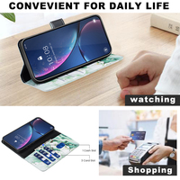 Étui de téléphone portefeuille à motif papillon double face pour Xiaomi Poco F7 Ultra X7 C75 pour Redmi A5 Turbo 4 Note 14 Pro Plus 4G 14C 5G