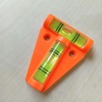 Mini niveau à bulle horizontal en plastique à double fonction, instrument de mesure, niveau triangulaire, niveau à bulle en T