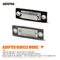 Lot de 2 lampes LED blanches pour plaque d'immatriculation, éclairage de plaque arrière pour VW Jetta Passat Caddy Golf Plus T5 Touran