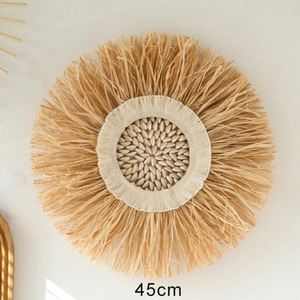 Kurbisdekor Wasserhyazinthe Tropischer Dekor Wandbehang Holzaccessoires Fur Zuhause Wandpfeffer Wohnaccessoires Blatter <span class=keywords><strong>Makramee</strong></span> - Product Image 5