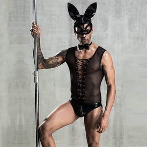 New Fashion Adult Men <strong>Bunny</strong> <strong>Costume</strong> Cosplay <strong>Costume</strong> Mens Sexy Underwear for Men Carnival - Product Image 3