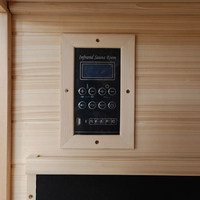 Sauna de Infrarrojos de Madera Sólida con Panel de Control Inteligente, Venta a Precio de Fábrica