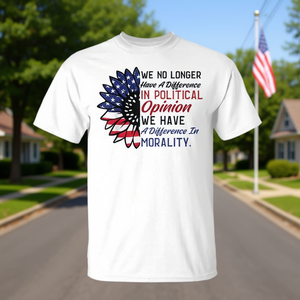 Ya no tenemos diferencia de opinión política ni moralidad, camiseta - Product Image 3