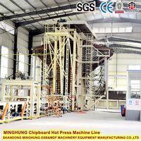 Machine de production de panneaux de particules / agglomérés en paille de riz et de blé de 4*8 pieds, provenant d'une usine chinoise