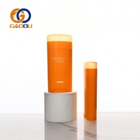 Tube cosmétique ovale en plastique personnalisé avec logo pour emballage de soins personnels, stick anti-transpirant, crème solaire, déodorant, vide et rechargeable