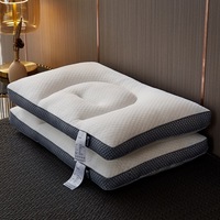 Nouveautés avec Grande Promotion : Oreiller chiropratique à soutien doux, motif uni, pour le soulagement de la douleur, à col roulé, pour usage en lit, avec support de présentation