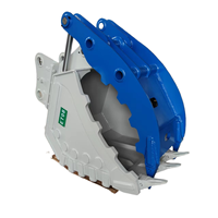 LISEN Pince de préhension hydraulique à fixation rapide pour excavatrice de 10 à 25 tonnes, avec liaison progressive et précision pour roche