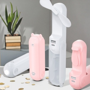 Ventilador Portátil Plegable de Mano para Exteriores, Mini Ventilador Recargable USB, Funciona con Batería, de Plástico, Diseño de Bolsillo Pequeño, Dos Velocidades - Product Image 3