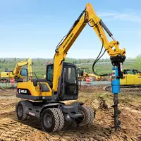 Nova máquina escavadeira chinesa 6 ton 7ton 8 ton, mini escavadeira rc hidráulica com cab