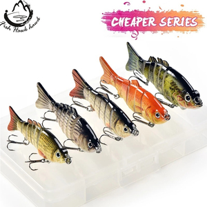 1Set 2 5pcs Fishing Lures Set With Box Multi Segments Jointed Hard Bait Wobblers Swimbait Crankbait Swim Bass For Pike Sinking