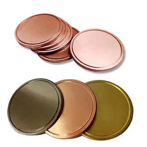 Kostenlose Form gebühr Benutzer definierte Metall Messing Kupfer Herausforderung Blank Münzen 40mm Solid Blank Messing Münze Für Faser Laser gravur