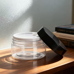 Recipiente de Plástico Transparente <span class=keywords><strong>PET</strong></span> de 100ml 46g com Tampa Plástica Personalizada e Tampa de Metal - Product Image 1