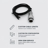 Connecteur aviation mâle 9 broches étanche IP68, boîtier métallique, verrouillage à vis, certifié CE, prise de câble WS16, usage industriel