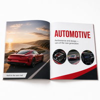 Service d'impression personnalisé pas cher pour catalogues, brochures et flyers A5 de l'entreprise d'impression du Jiangsu, avec reliure plastique et papier offset 300 g/m²