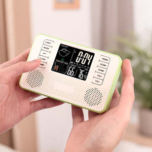Reloj de Estación Meteorológica Digital con Radio FM, Pantalla LED de Temperatura y Humedad Interior, Reloj Despertador de Escritorio para Hogar y Oficina - Product Image 5