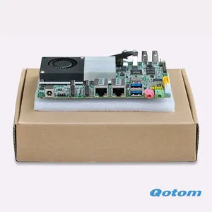 Qotom Mini PC anakart 3.5 inç endüstriyel kullanım için Celeron işlemci